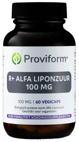 De Online Drogist Proviform r+ alfa liponzuur 100mg vegicaps aanbieding
