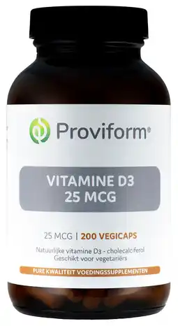 De Online Drogist Proviform vitamine d3 25mcg vegicaps aanbieding