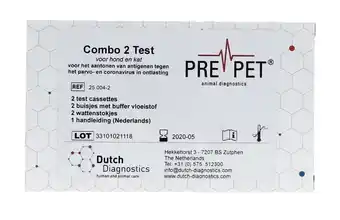 De Online Drogist Testjezelf.nu pre pet combo 2 test aanbieding