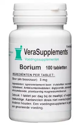 De Online Drogist Verasupplements borium 3mg tabletten aanbieding