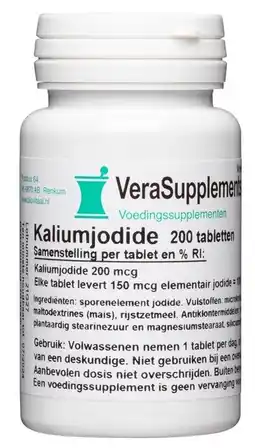 De Online Drogist Verasupplements kaliumjodide tabletten aanbieding