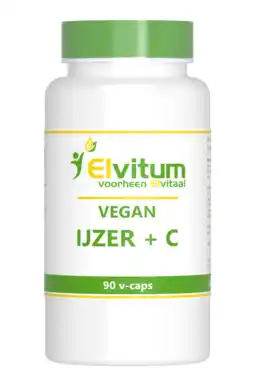De Online Drogist Elvitum vegan ijzer + c capsules aanbieding