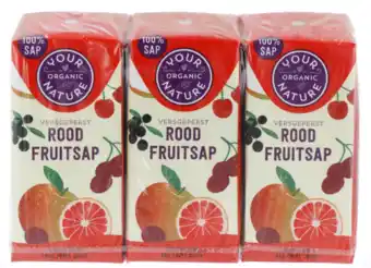 De Online Drogist Your organic nature rood fruit sap 6-pack aanbieding