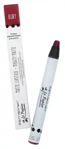 De Online Drogist Beauty made easy le papier matte lipstick ruby aanbieding
