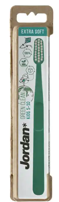 De Online Drogist Jordan tandenborstel green clean kids extra soft aanbieding
