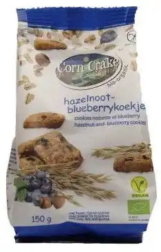 De Online Drogist Corn crake hazelnoot blueberry koekjes aanbieding