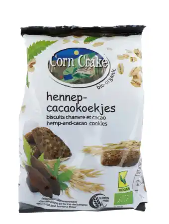 De Online Drogist Corn crake hennep cacao koekjes aanbieding