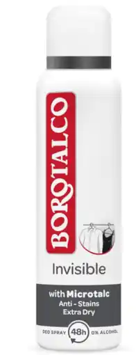 De Online Drogist Borotalco deodorant invisible spray aanbieding