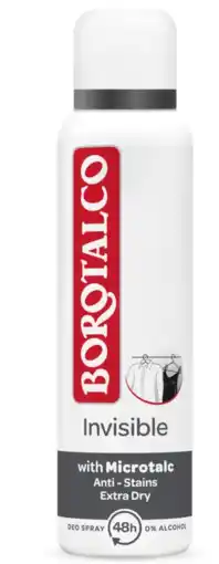 De Online Drogist Borotalco deodorant invisible spray aanbieding