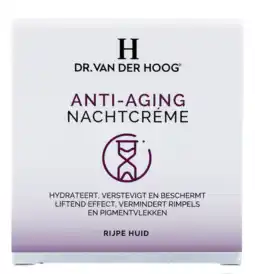 De Online Drogist Dr van der hoog anti-aging 60+ nachtcrème: aanbieding