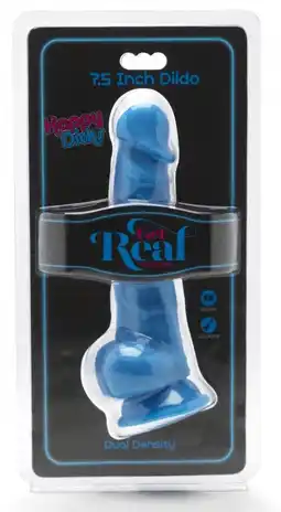 De Online Drogist Toyjoy get real zuignap dildo met balzak blauw aanbieding