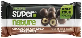 De Online Drogist Super nature organic chocolate covered hazelnuts aanbieding