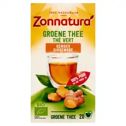 De Online Drogist Zonnatura groene thee met gember aanbieding