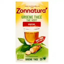De Online Drogist Zonnatura groene thee met ginseng aanbieding