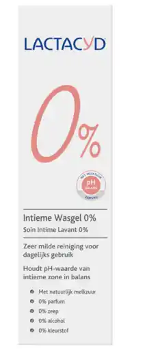 De Online Drogist Lactacyd intieme wasgel 0% aanbieding