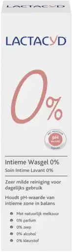 De Online Drogist Lactacyd intieme wasgel 0% aanbieding