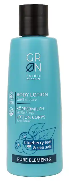 De Online Drogist Grn pure elements body lotion blueberry leaf & sea salt aanbieding
