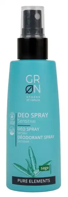 De Online Drogist Grn pure elements deo spray sensitive sage aanbieding