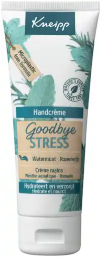 De Online Drogist Kneipp handcrème goodbye stress aanbieding