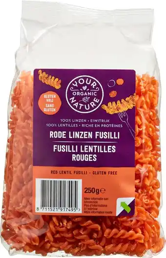 De Online Drogist Your organic nature rode linzen fusilli aanbieding