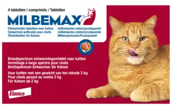 De Online Drogist Milbemax ontworming tabletten grote kat 2 - 12 kg aanbieding