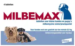 De Online Drogist Milbemax kleine hond & puppy&aposs ontwormingsmiddel tabletten aanbieding