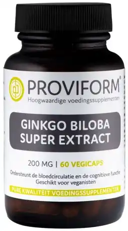 De Online Drogist Proviform ginkgo biloba 200mg super extract aanbieding