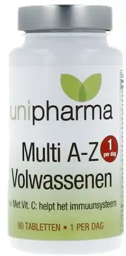 De Online Drogist Unipharma multi a-z volwassen tabletten aanbieding