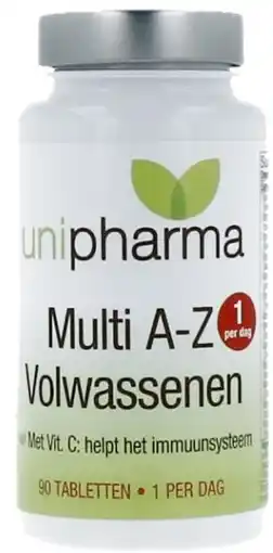 De Online Drogist Unipharma multi a-z volwassen tabletten aanbieding