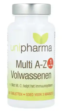 De Online Drogist Unipharma multi a-z volwassen tabletten aanbieding