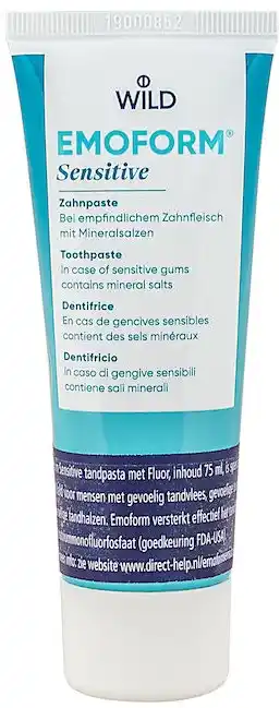 De Online Drogist Emoform tandpasta sensitive fluoride aanbieding