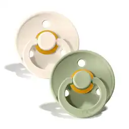 De Online Drogist Bibs fopspeen 6-18 maanden ivory/sage aanbieding