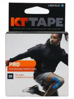 De Online Drogist Kt tape pro strips lichtblauw aanbieding
