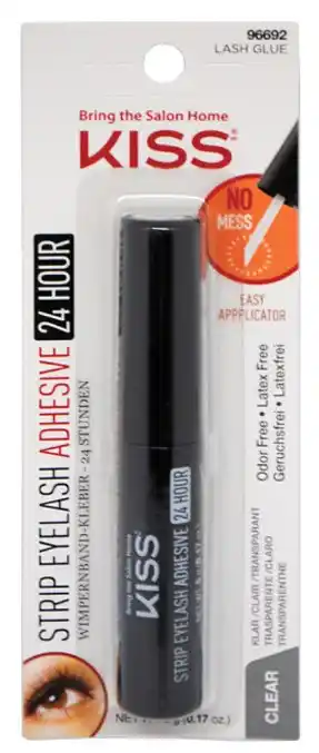 De Online Drogist Kiss strip eyelash adhesive 24 hour glue aanbieding