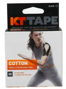 De Online Drogist Kt tape original strips zwart aanbieding