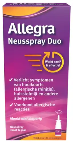De Online Drogist Allegra neusspray duo aanbieding