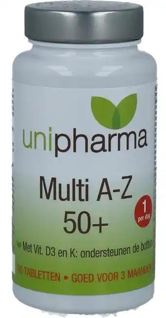 De Online Drogist Unipharma multi a-z 50+ tabletten aanbieding