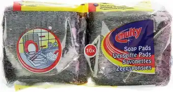 De Online Drogist Multy staalwolspons met zeep aanbieding