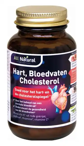 De Online Drogist All natural hart, bloedvaten cholesterol capsules aanbieding
