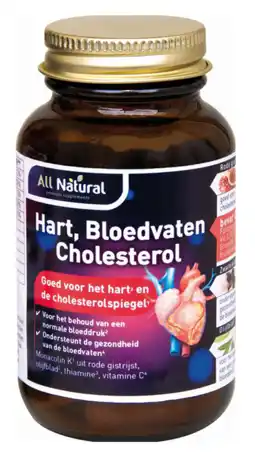 De Online Drogist All natural hart, bloedvaten cholesterol capsules aanbieding
