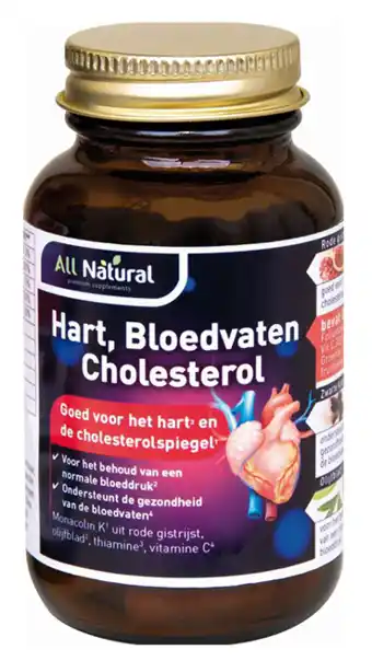 De Online Drogist All natural hart, bloedvaten cholesterol capsules aanbieding