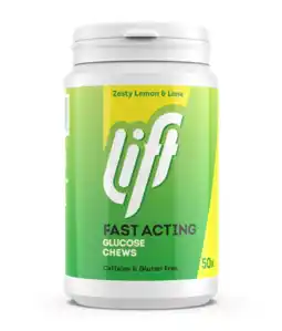 De Online Drogist Lift fast acting glucose kauwtabletten - citroen aanbieding