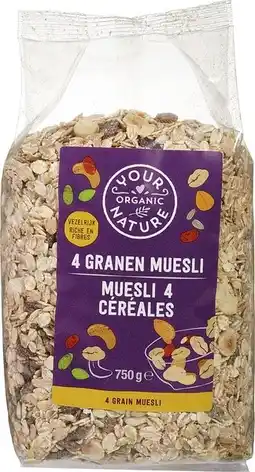 De Online Drogist Your organic nature 4 granen muesli aanbieding