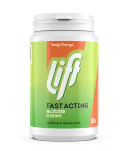 De Online Drogist Lift fast acting glucose kauwtabletten - sinaasappel aanbieding