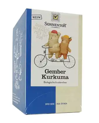 De Online Drogist Sonnentor gember kurkuma kruidentheezakjes aanbieding