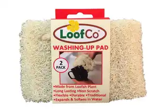 De Online Drogist Loofco afwasspons loofah 2-pack aanbieding
