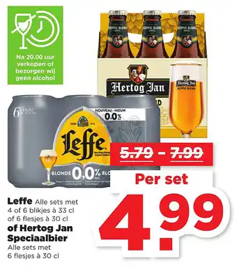 PLUS Leffe of hertog jan speciaalbier 30 cl aanbieding