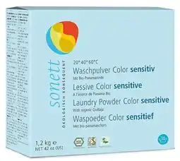 De Online Drogist Sonett ecologische waspoeder kleur sensitief aanbieding