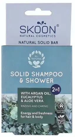 De Online Drogist Skoon solid shampoo & shower bar 2-in-1 aanbieding