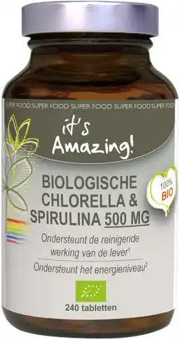 De Online Drogist Its amazing chlorella & spirulina tabletten aanbieding